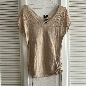 Maurices Cream Blouse Size L